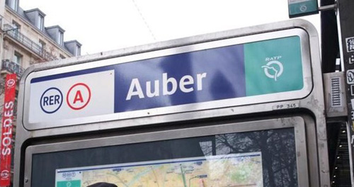 visible image text Auber subway