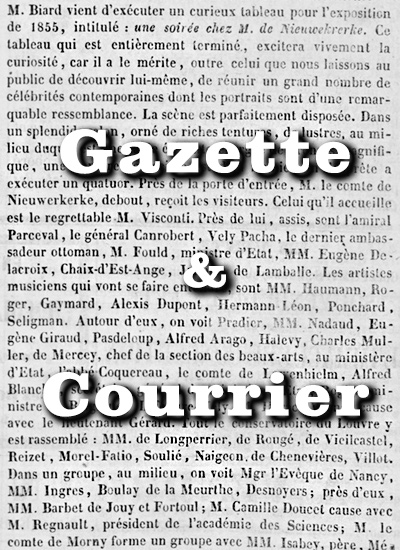 Gazette & Courrier 1855